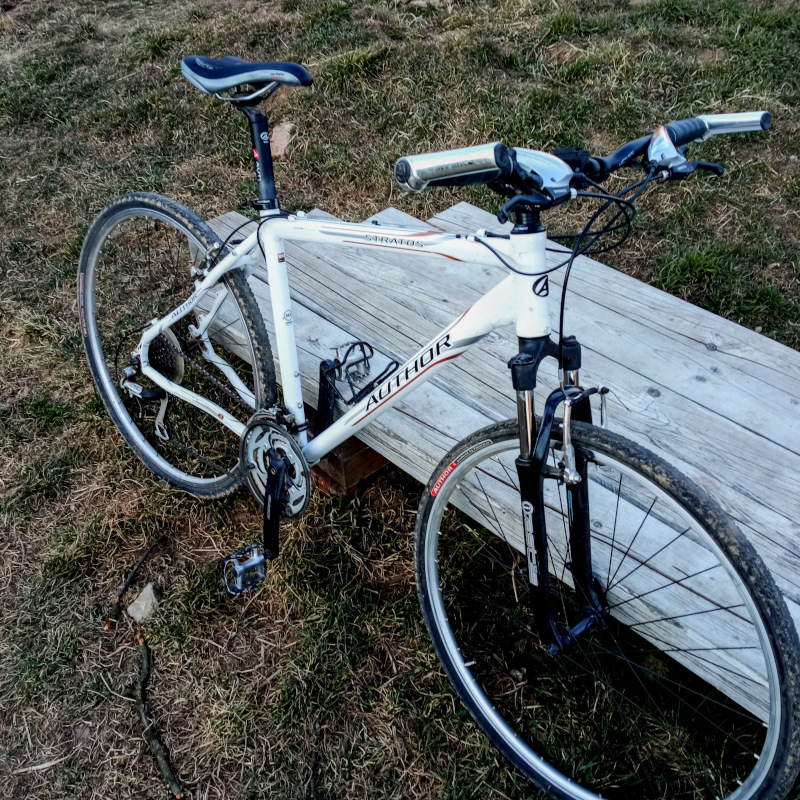 Po třech letech jsem vytáhl kolo. A dobré. Bude to chtít trochu doladit a vytunit, ale už jsem udělal i první delší vyjížďku - z té je také ta horní fotka.